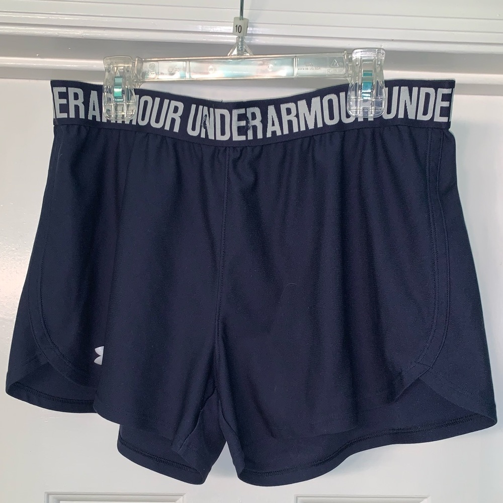 Navy women’s Under Armour shorts